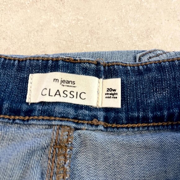 NWT Maurices Women's Jeans M Jeans 20W Classic Straight, Short, Mid Rise - Picture 9 of 12